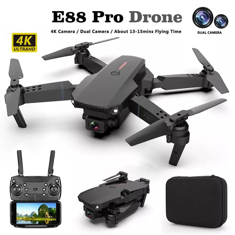 Drone E88 Pro 4k Profesional HD Dual-Camera