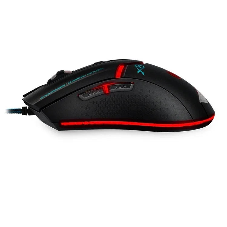 Mouse Gamer Com fio Optico 8 Botões 3600dpi Led Usb - willshop®