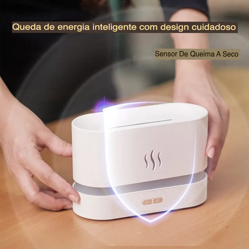 Umificador e Aromatizador de ar com iluminação em chama willshop®