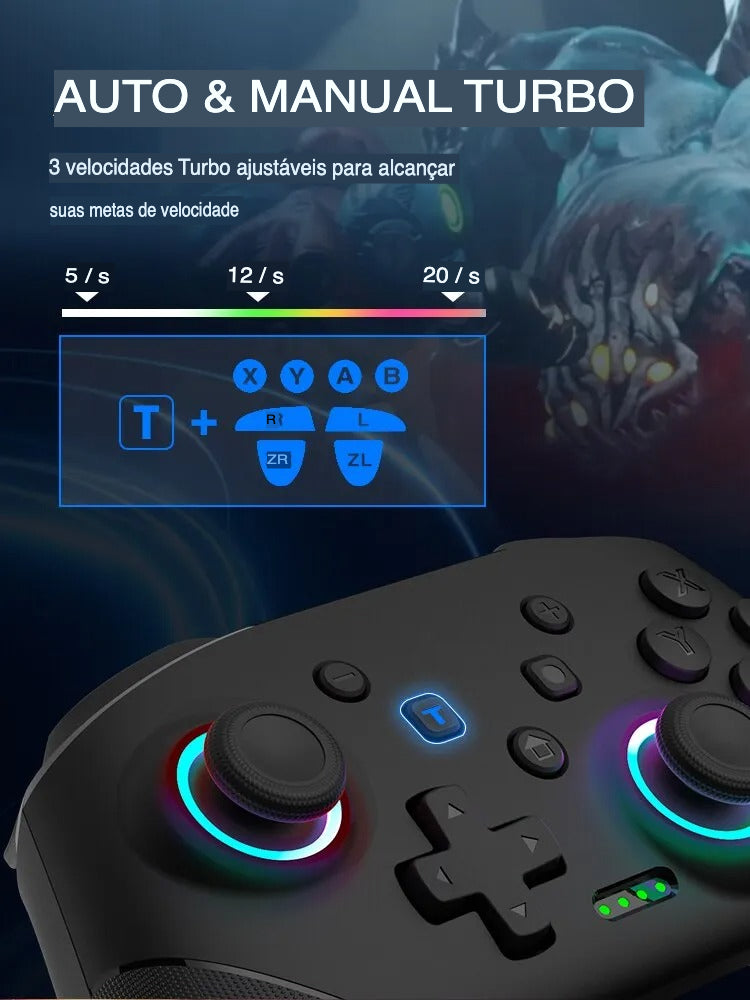 Controle sem fio para nintendo switch - willshop®