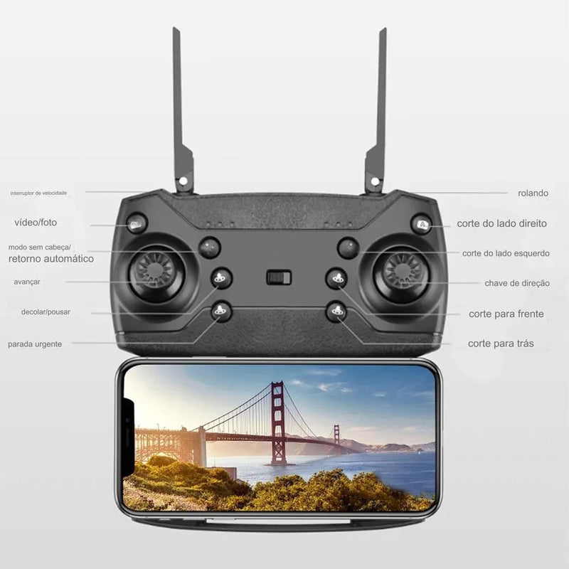 Drone E88 Pro 4k Profesional HD Dual-Camera