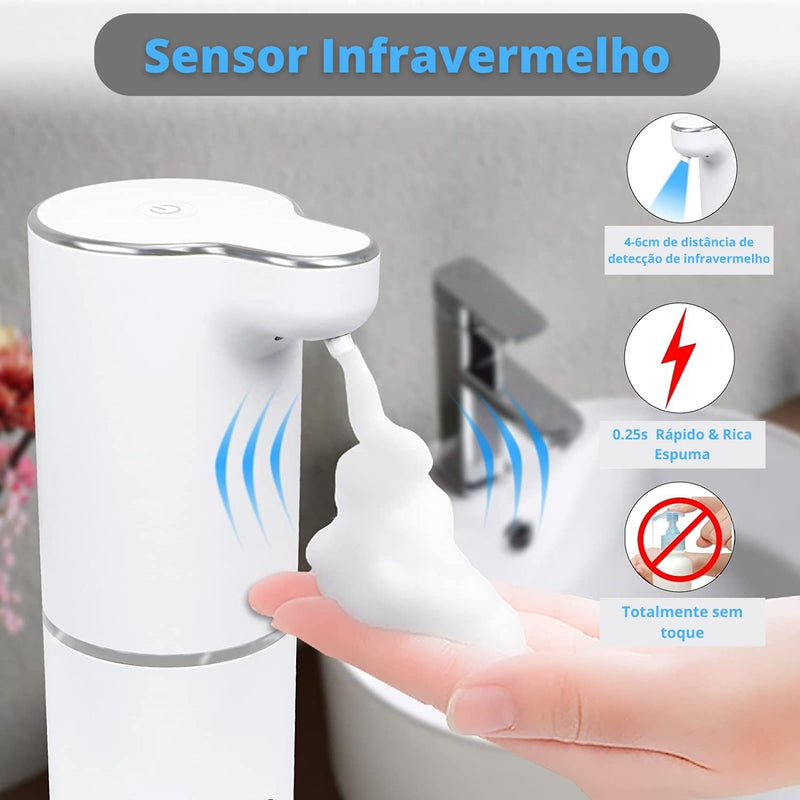 Dispense de sabão  com sensor automático